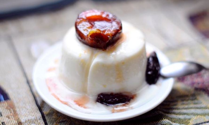 Рецепт панны котта со сливовым соусом