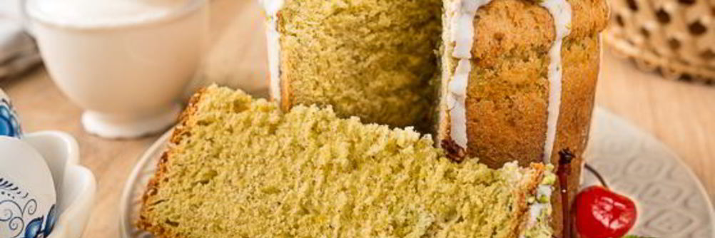 Фисташковый пасхальный кулич