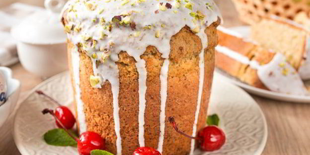 фисташковый пасхальный кулич