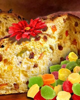 Итальянский кулич с изюмом панеттоне