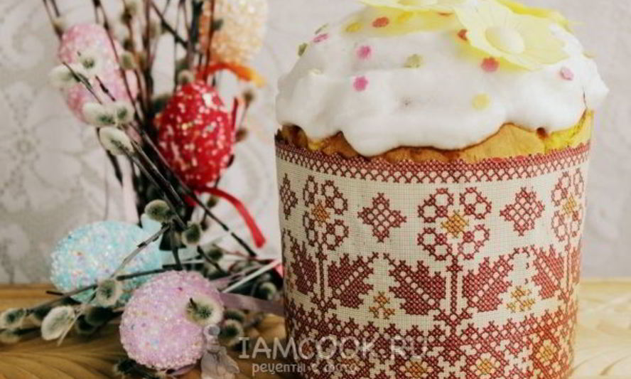 Рецепт кулича на сливках