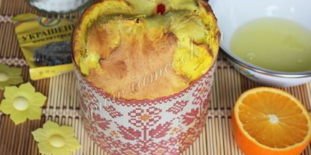 кулич на сливках