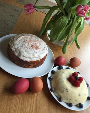 Пасха на молоке и сметане