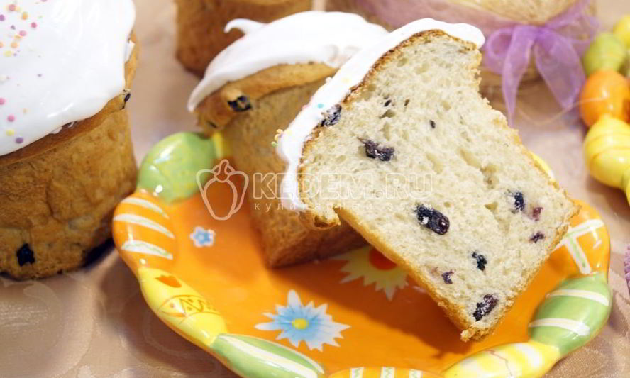 Рецепт пасхального кулича с изюмом