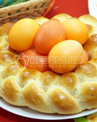 Пасхальный венок для яиц