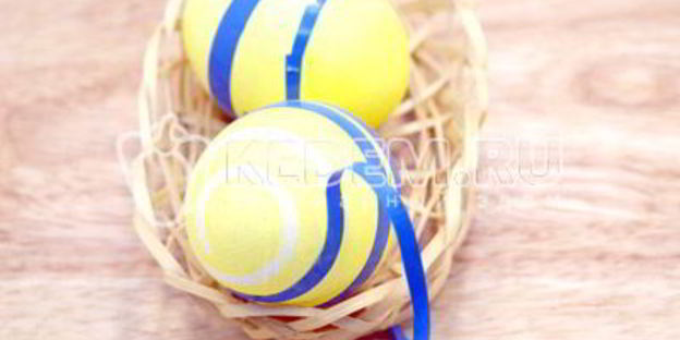 пасхальные яйца полосатики