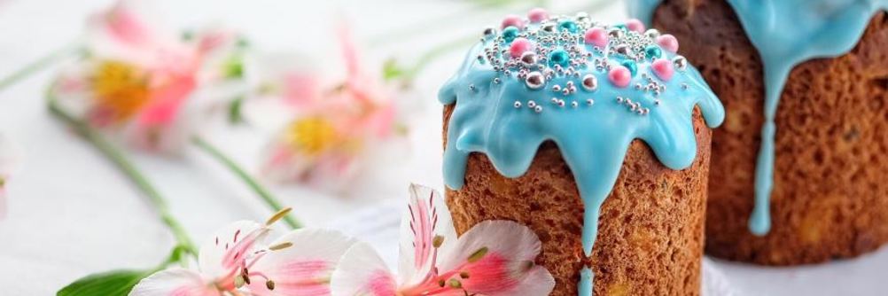 Сочный творожный кулич