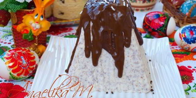 творожная пасха с шоколадом