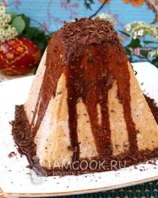 Творожная пасха с вареной сгущенкой
