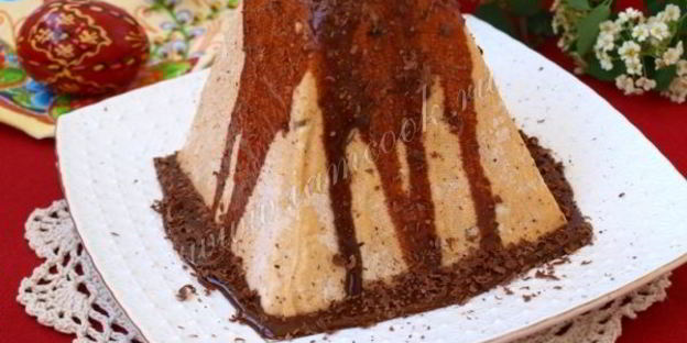 творожная пасха с вареной сгущенкой