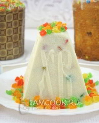 Творожная пасха ванильная с цукатами