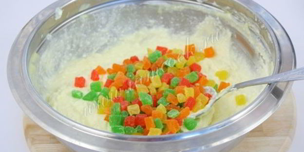 творожная пасха ванильная с цукатами