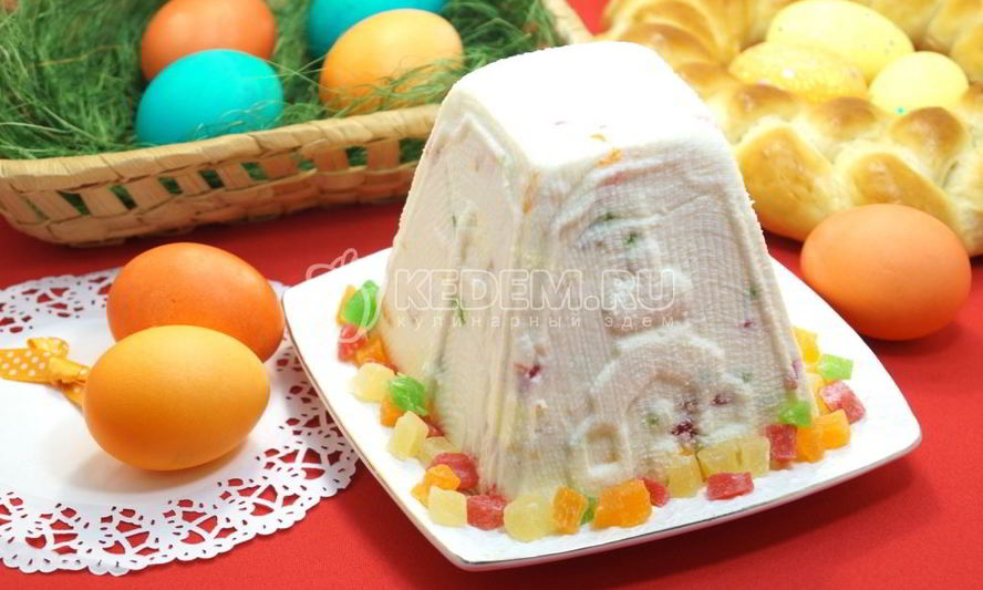 Рецепт заварной творожной пасхи