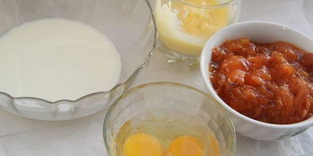 пудинг с хурмой