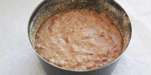 пудинг с хурмой