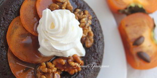 пудинг с хурмой