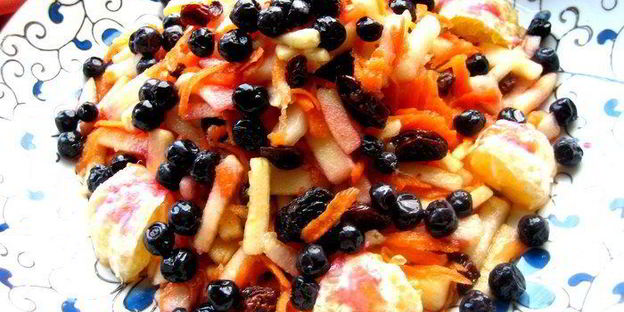 салат-десерт медовый