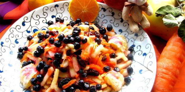 салат-десерт медовый