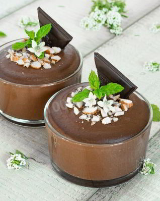 Шоколадный пудинг из гречки