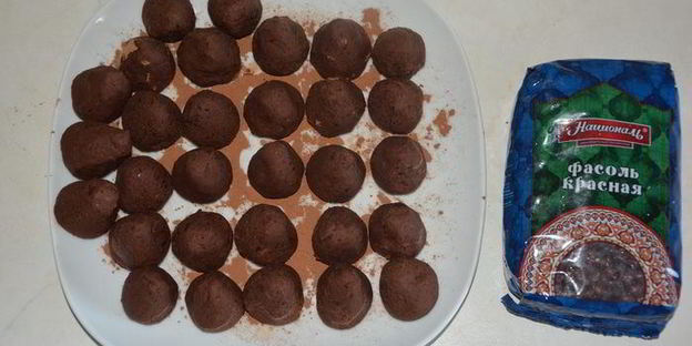 шоколадный трюфель из фасоли