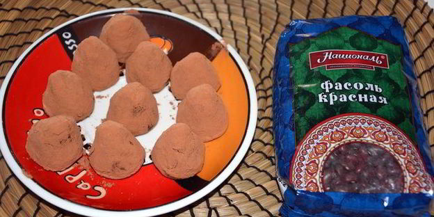 шоколадный трюфель из фасоли