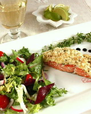 Слоеный лосось и супербыстрый десерт