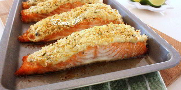 слоеный лосось и супербыстрый десерт