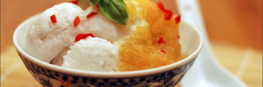 Сорбет из кокосового молока