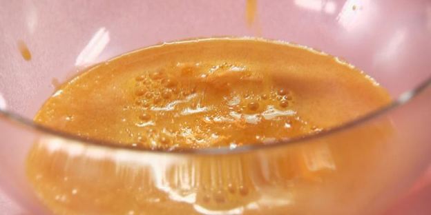 чайное суфле с облепиховым соусом