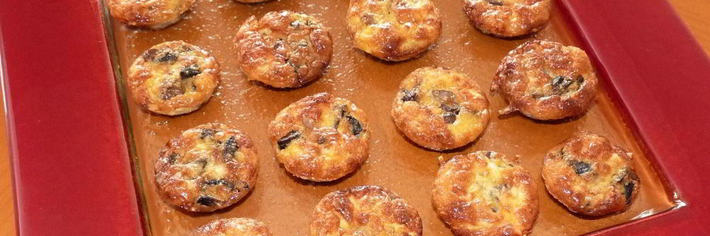 Мини-суфле из шампиньонов