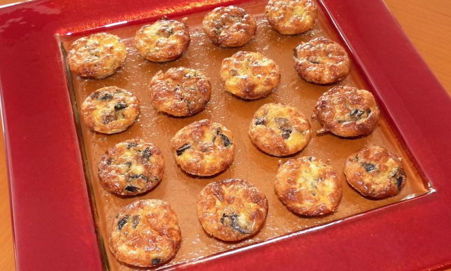 Рецепт мини-суфле из шампиньонов