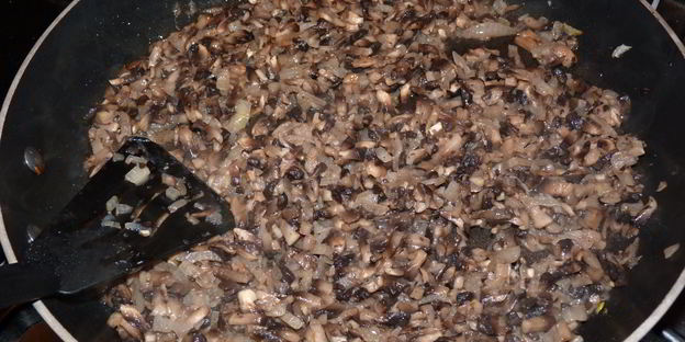 мини-суфле из шампиньонов