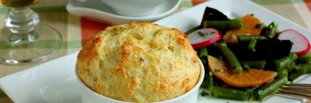 Рыбное суфле с горчичным соусом