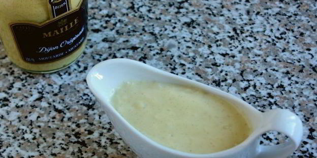 рыбное суфле с горчичным соусом