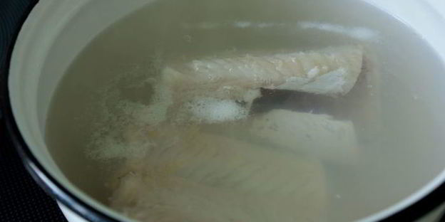 рыбное суфле с горчичным соусом