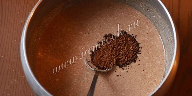 шоколадно-кофейное суфле