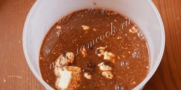 шоколадно-кофейное суфле