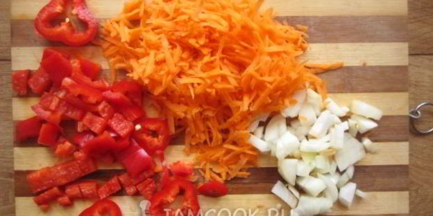 суфле из куриной печени с овощами