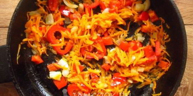 суфле из куриной печени с овощами