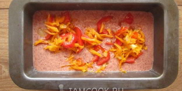 суфле из куриной печени с овощами