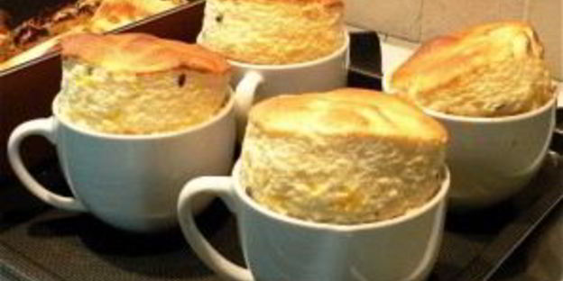 суфле из курицы с овощами