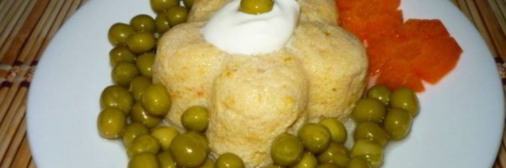 Суфле из рыбы на пару