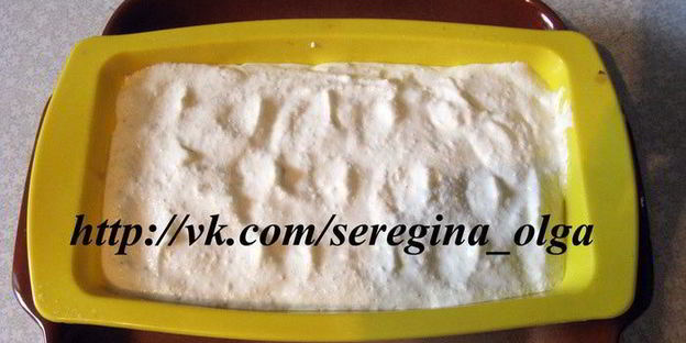 творожное суфле с вишневым соусом