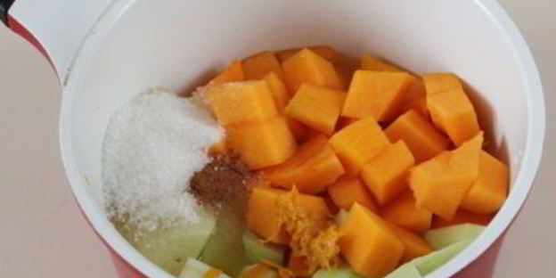 тыквенный десерт с цитрусовым вкусом