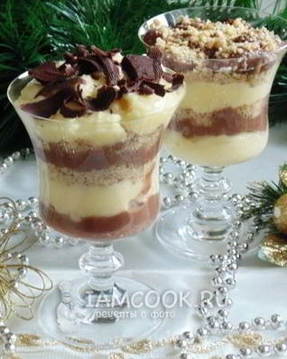 Ванильно-шоколадный десерт