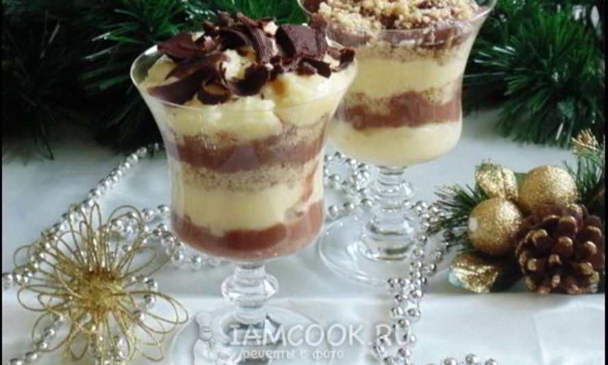 Рецепт ванильно-шоколадного десерт