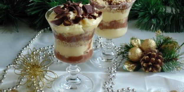 ванильно-шоколадный десерт