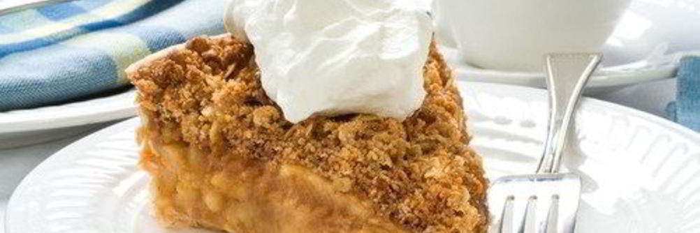 Яблочный гратен с овсяными хлопьями