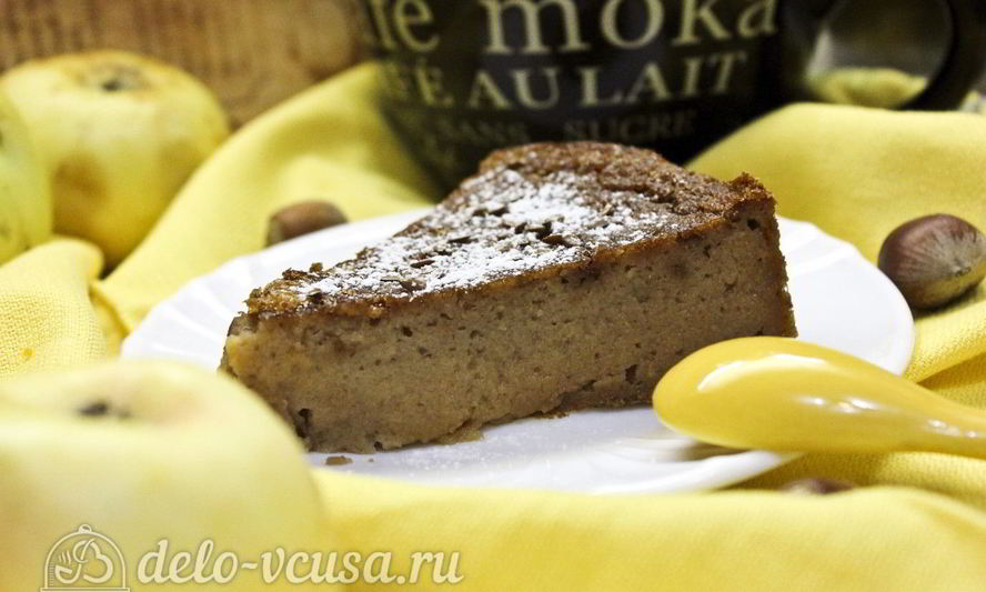 Рецепт яблочного пудинга с манкой