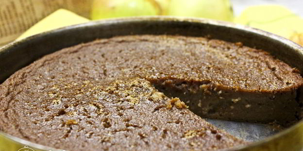 яблочный пудинг с манкой